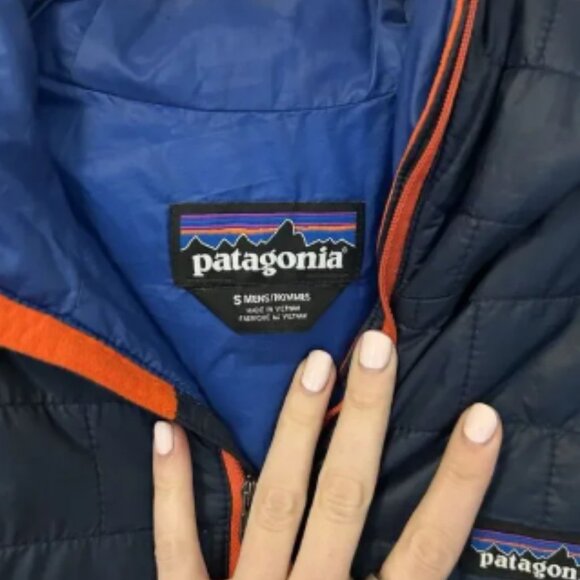 Patagonia Nano Puff Bivy Pullover Puffer‎ Jacket Coat Blue Small Men's Gorpcore - Picture 2 of 8